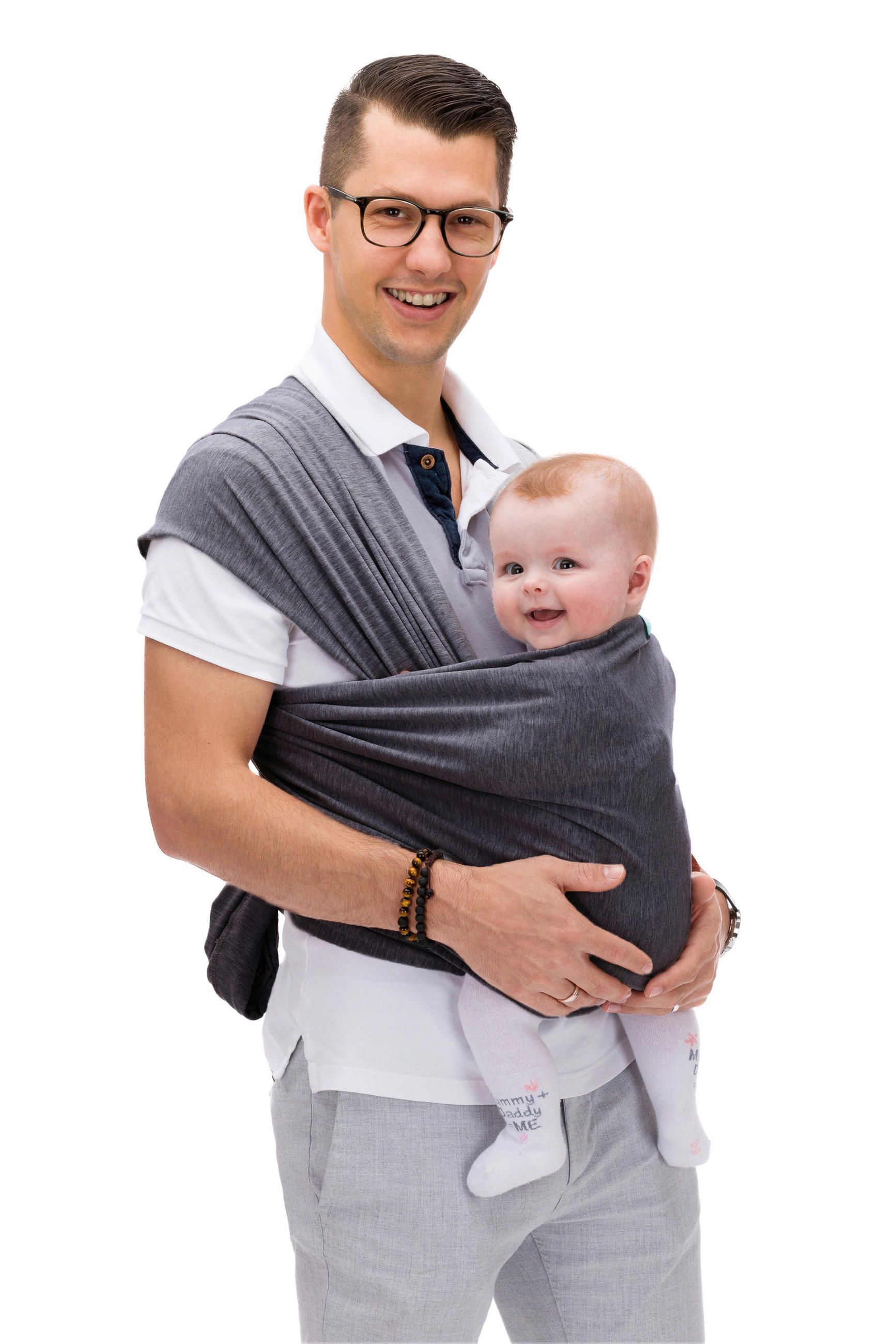 TRAGETUCH   - Dunkelgrau, Basics, Textil (50/500cm) - Fillikid