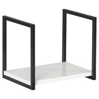 BADEZIMMERREGAL 33/28/28 cm  - Schwarz/Weiß, MODERN, Holzwerkstoff/Metall (33/28/28cm) - MID.YOU