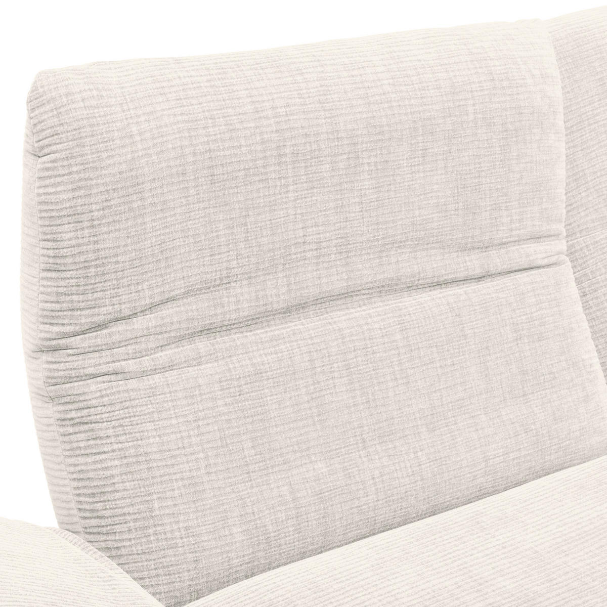 ECKSOFA in Flachgewebe Creme, Beige  209/277 cm  - Edelstahlfarben/Beige, Design, Textil/Metall (209/277cm) - Koinor