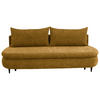 SCHLAFSOFA in Velours Currygelb  - Currygelb/Schwarz, Design, Holz/Textil (213/89/105cm) - Novel