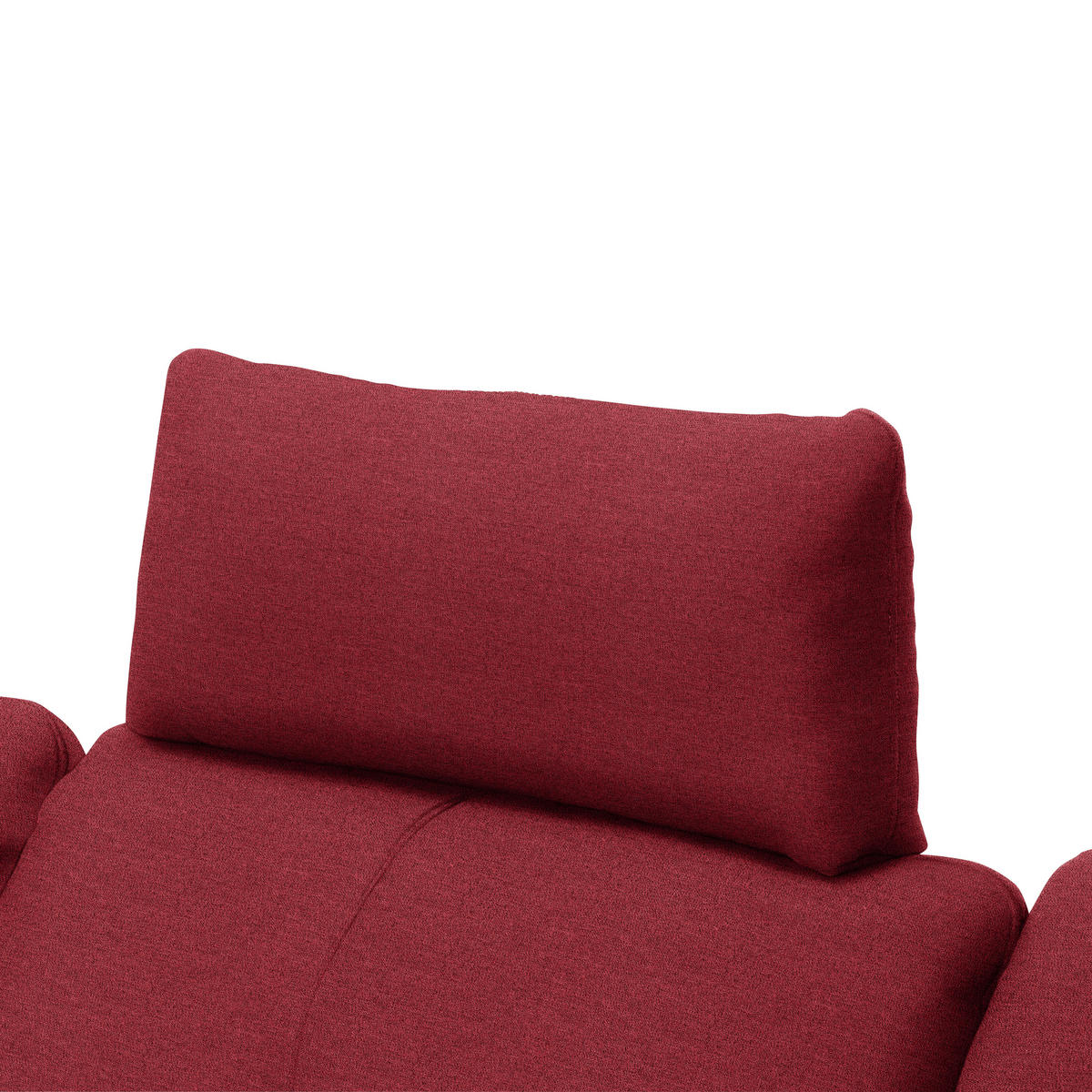 ECKSOFA in Webstoff Bordeaux  - Bordeaux/Schwarz, Design, Textil/Metall (179/301cm) - Chilliano