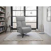 RELAXSESSEL TV TRIPLE SEVEN XTRA LARGE XL Mikrofaser Kopfteilverstellung, Fußteilverstellung, Rücken echt    - Schwarz/Grau, Basics, Textil/Metall (86/120/86cm) - Sit & More