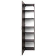 HOCHSCHRANK 40/180/35 cm - Chromfarben/Graphitfarben, KONVENTIONELL, Glas/Holzwerkstoff (40/180/35cm) - Xora