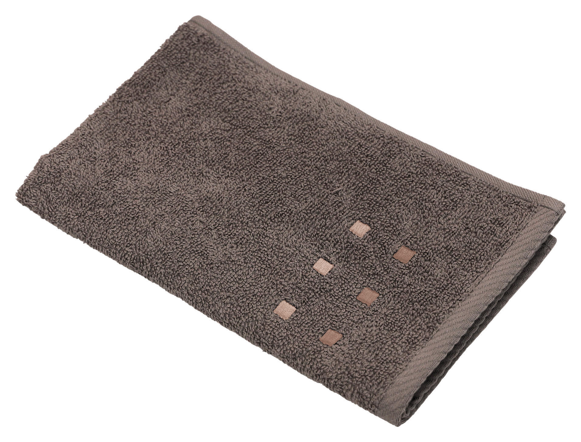 PEŠKIR ZA GOSTE QUATTRO  braon 50/30 cm  - braon, Osnovno, tekstil (50/30cm) - Esposa