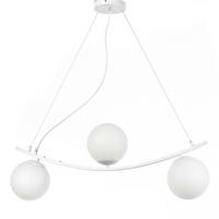 HÄNGELEUCHTE 73/15/90 cm   - Weiß, Design, Kunststoff/Metall (73/15/90cm)