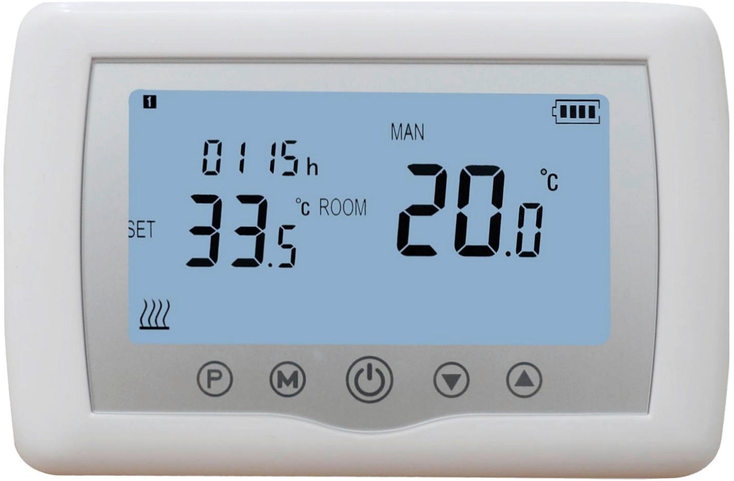 THERMOSTAT 13,5/8,8/2,2 cm  - Weiß, Basics, Kunststoff (13,5/8,8/2,2cm)