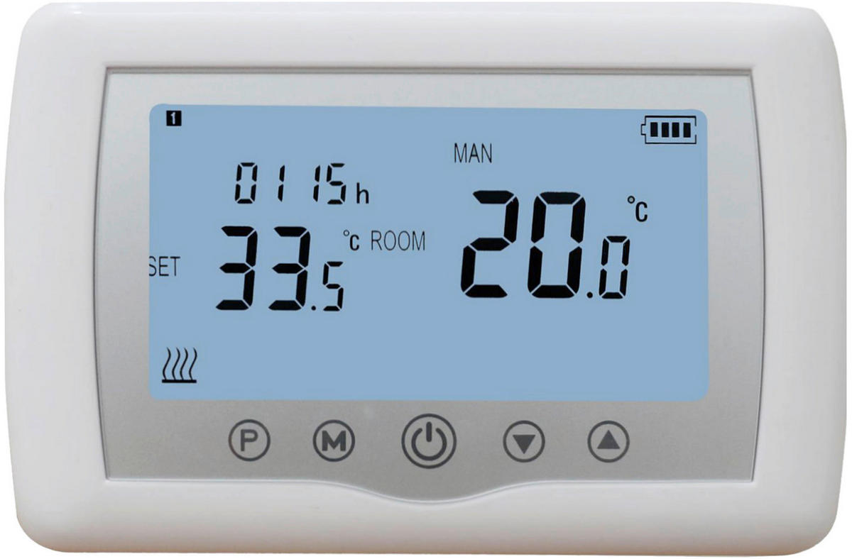 THERMOSTAT 13,5/8,8/2,2 cm  - Weiß, Basics, Kunststoff (13,5/8,8/2,2cm)