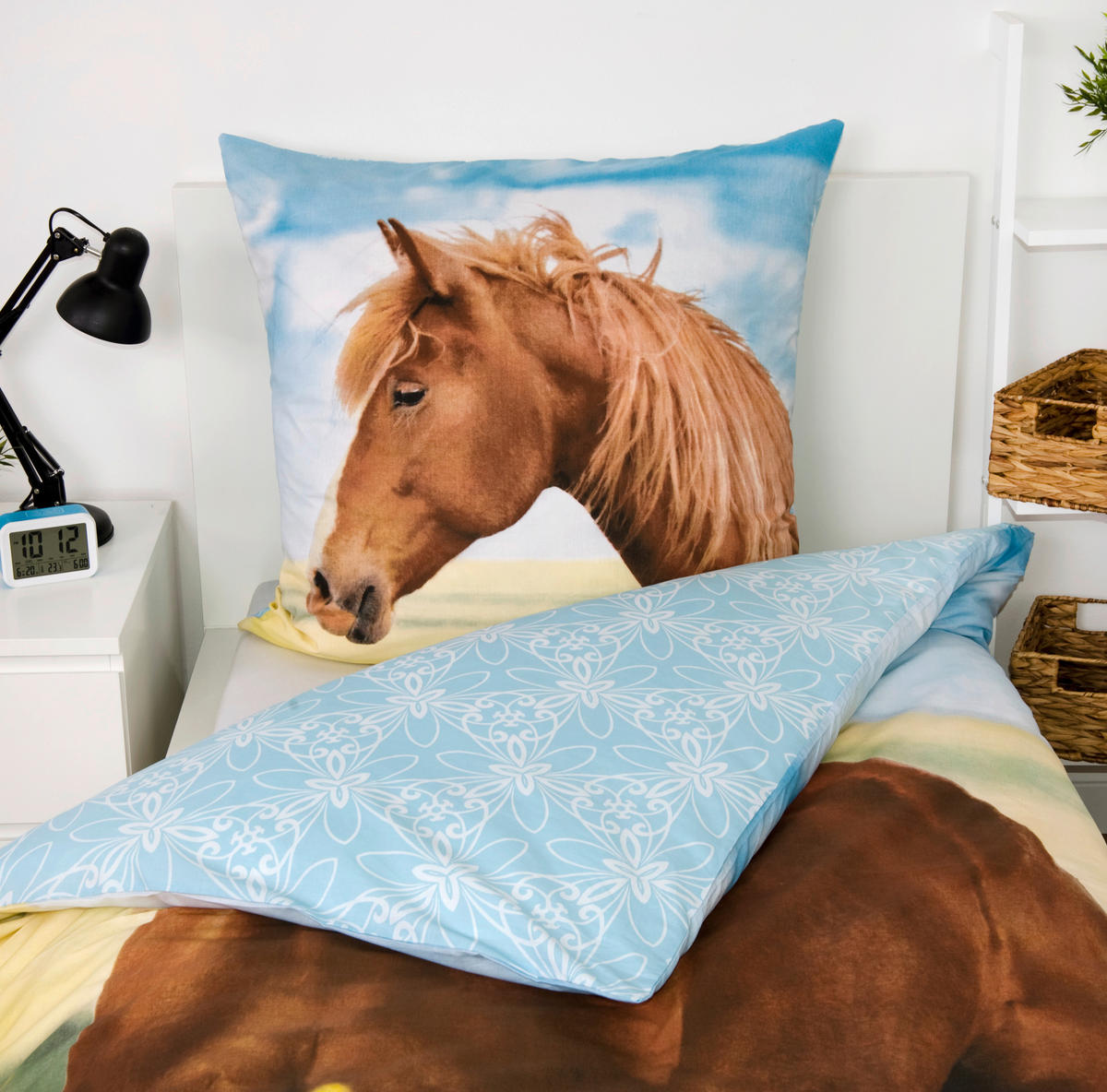 JUGENDBETTWÄSCHE Pferde Renforcé 135/200 cm  - Multicolor, Basics, Textil (135/200cm) - Herding