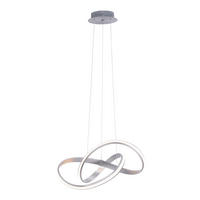 LED-HÄNGELEUCHTE Melinda 57/57/120 cm  - Grau, Design, Kunststoff/Metall (57/57/120cm) - Paul Neuhaus