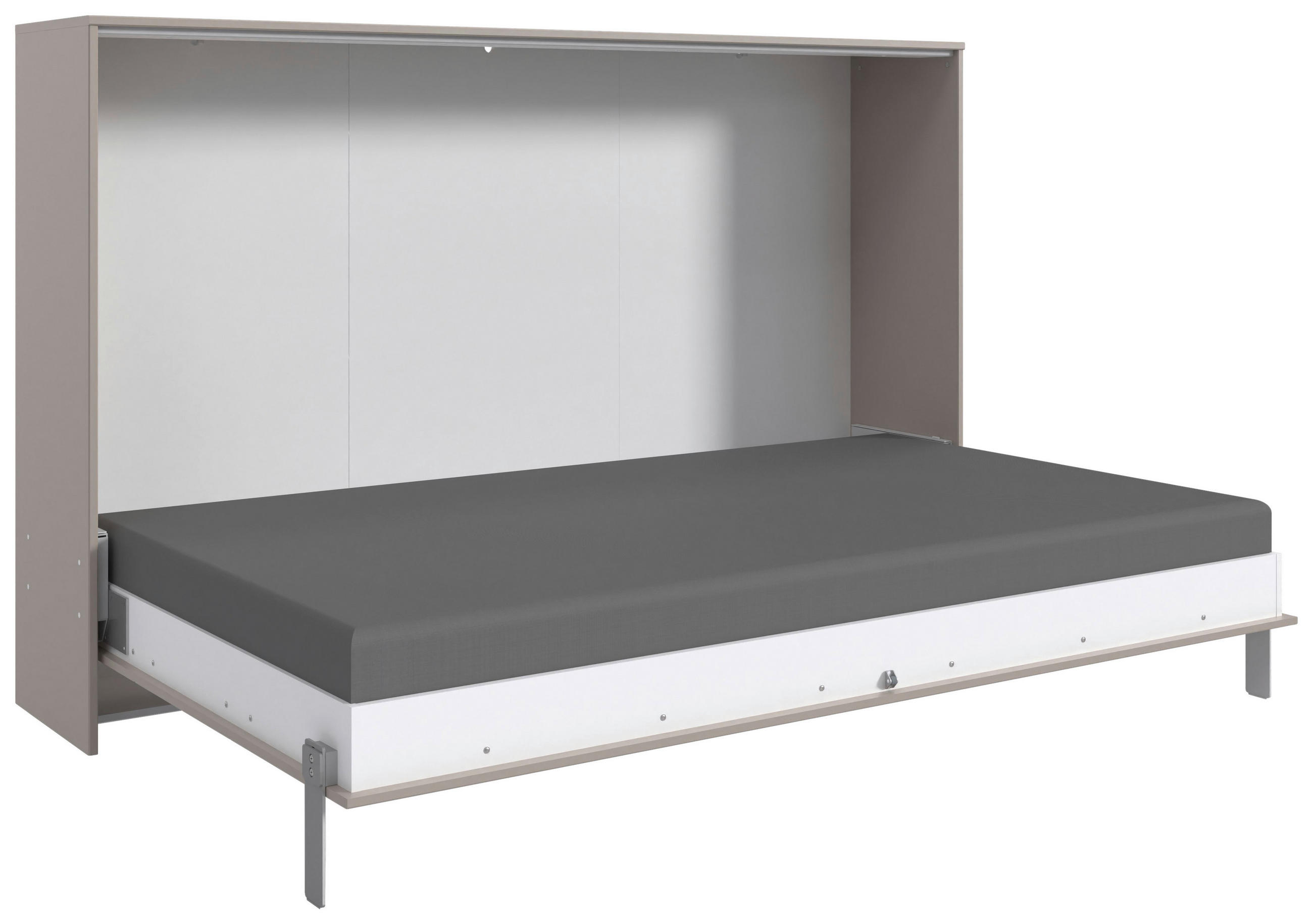 KLAPPBETT 120/200 cm,  in  in Weiß, Sahara,  - Weiß/Sahara, Design, Holz/Holzwerkstoff (120/200cm) - Carryhome