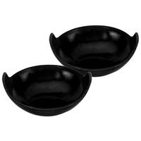 SCHÜSSELSET 2-teilig Streat Food  17/15,5 cm  - Schwarz, Design, Keramik (17/15,5cm) - Creatable