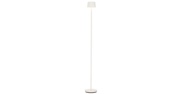 AKKU-STEHLEUCHTE 16/120 cm - Weiß, Design, Kunststoff/Metall (16/120cm) - Dieter Knoll
