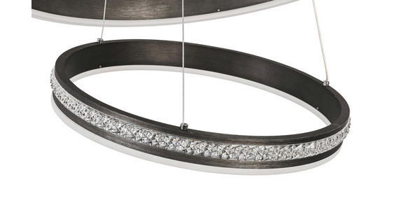 LED-HÄNGELEUCHTE 60/120 cm - Schwarz, Basics, Kunststoff/Metall (60/120cm) - Ambiente