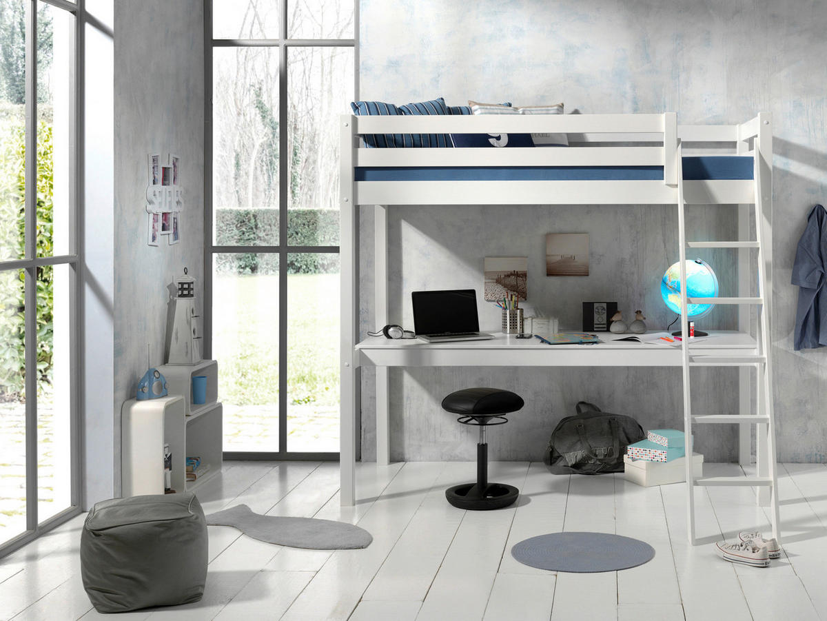 HOCHBETT 90/200 cm  - Weiß/Kieferfarben, Basics, Holz (90/200cm) - Vipack