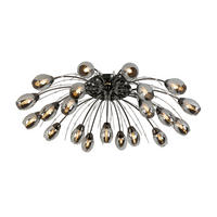 Plafonieră Cu Led  92/25 cm    - culoare crom/negru, Trend, plastic/sticlă (92/25cm) - Dieter Knoll