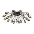 LED-DECKENLEUCHTE 92/25 cm  - Chromfarben/Schwarz, Trend, Glas/Kunststoff (92/25cm) - Dieter Knoll