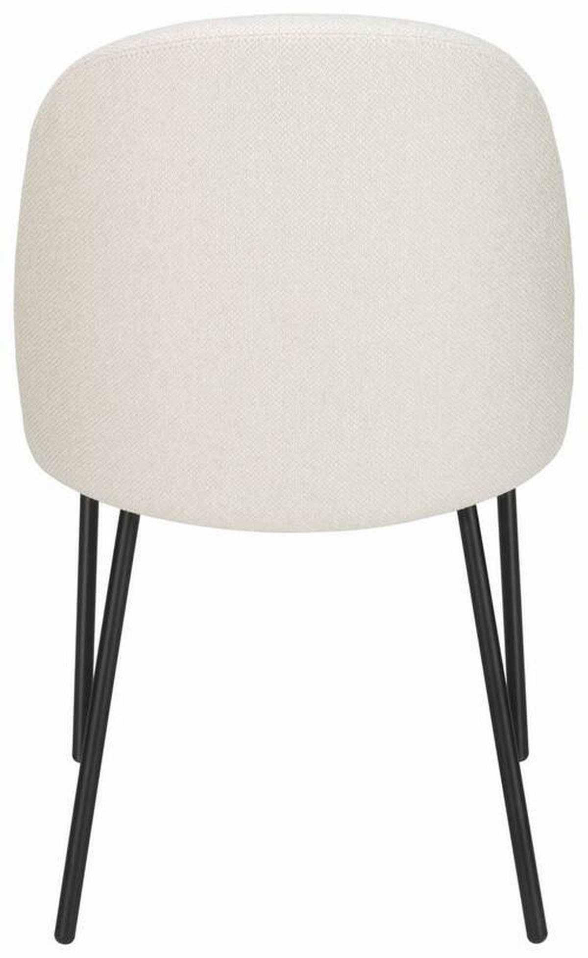 STUHL Struktur Schwarz, Sandfarben  - Sandfarben/Schwarz, Design, Textil/Metall (46/81/57cm) - Lomoco