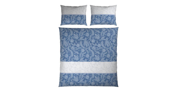 BETTWÄSCHE Satin 200/200 cm  - Blau, Textil (200/200cm) - Novel