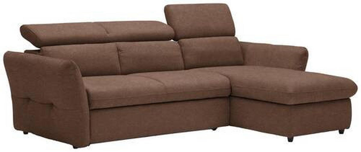 ECKSOFA in Mikrofaser Braun  240/172 cm  - Schwarz/Braun, Design, Kunststoff/Textil (240/172cm) - Stylife