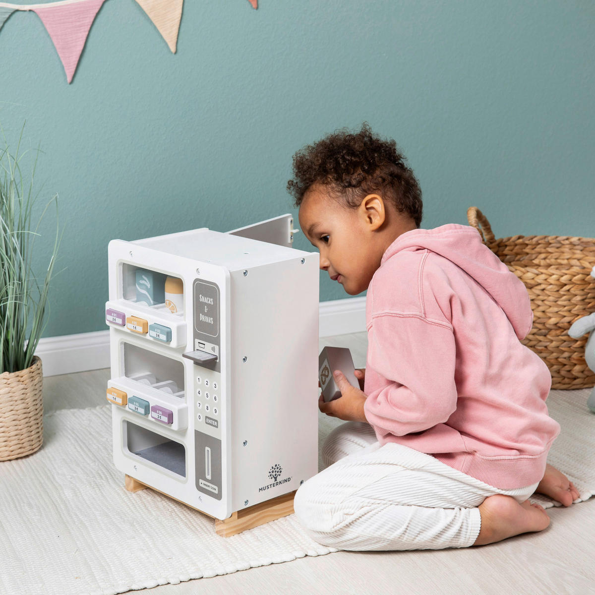 KAUFLADEN CORNUS  - Naturfarben/Weiß, Basics, Holz (26/18/38cm) - MUSTERKIND