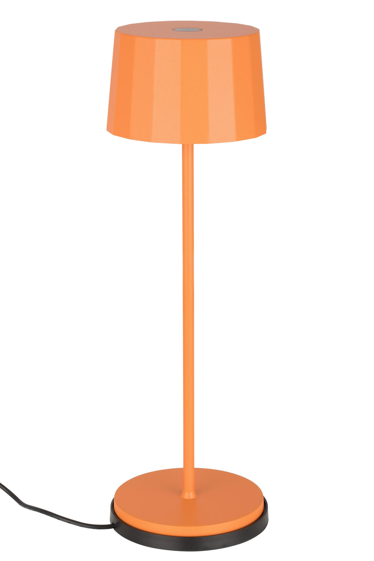 AKKU-TISCHLEUCHTE - Dunkelorange, Trend, Kunststoff/Metall (11/35cm) - Dieter Knoll