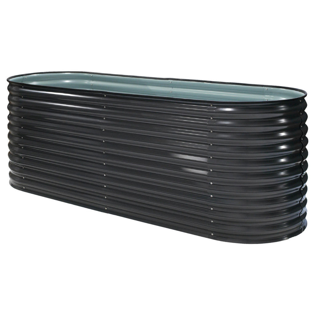 Hochbeet Metall Hochbeet Oval 240 cm