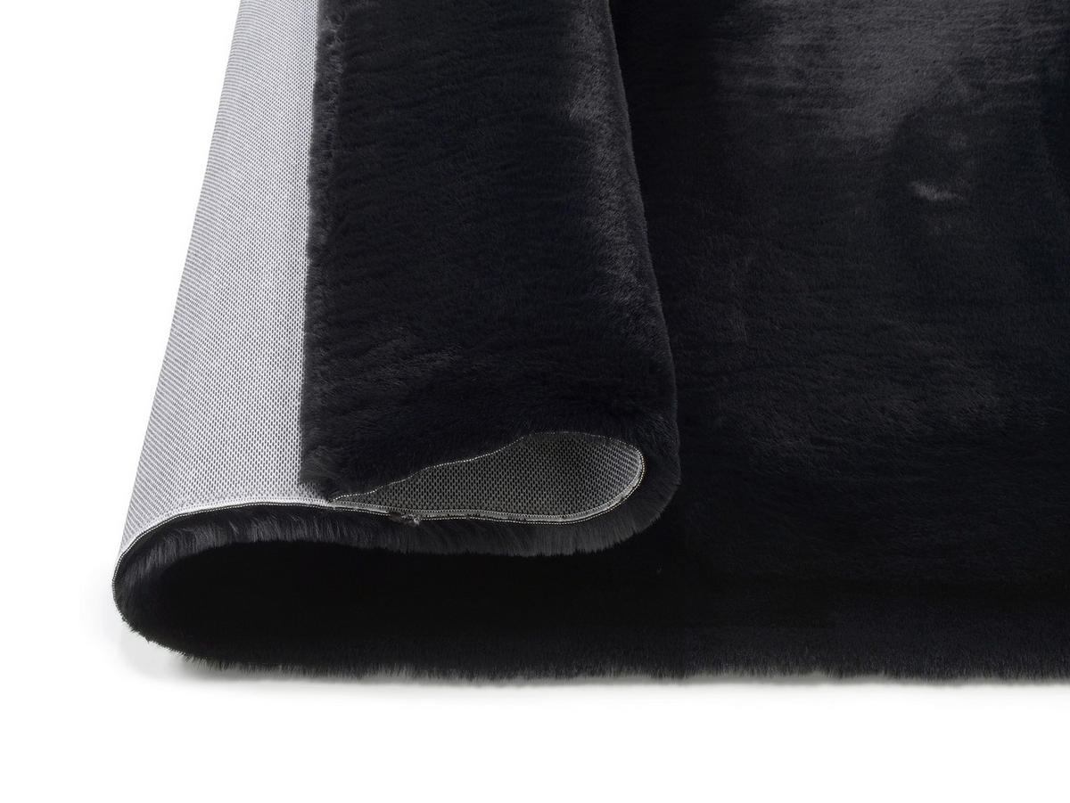 HOCHFLORTEPPICH 200/290 cm Silky Haven Schwarz  - Schwarz, Basics, Textil (200/290cm) - Novel