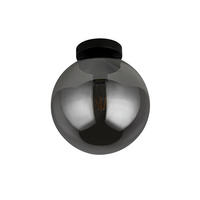 TAKLAMPA Amsterdam  - svart, Modern, metall/glas (25/28/25cm)