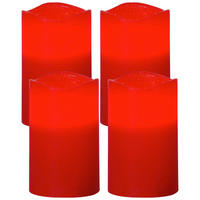 LED-KERZE  - Rot, Basics, Naturmaterialien/Kunststoff (7,5/12,5cm) - Eglo