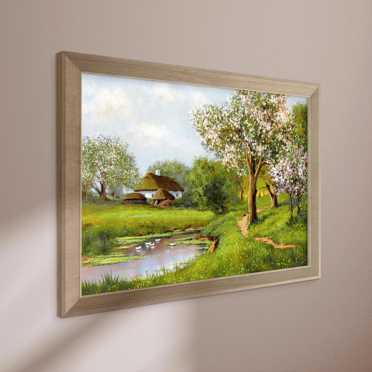 DRUCKGRAFIK Landschaft & Natur  - Eichefarben/Multicolor, Basics, Holz/Papier (75/56/3cm)
