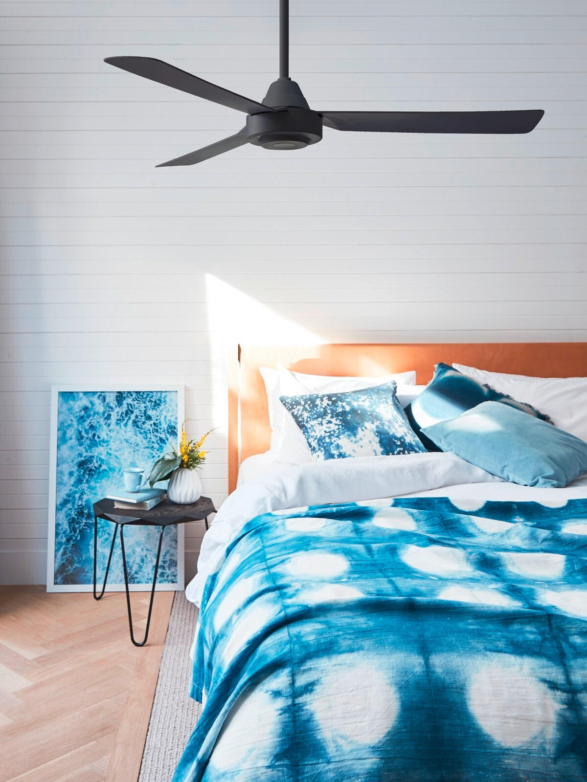 DECKENVENTILATOR BAYSIDE CALYPSO 122/31 cm   - Schwarz, Design, Kunststoff (122/31cm) - P & B