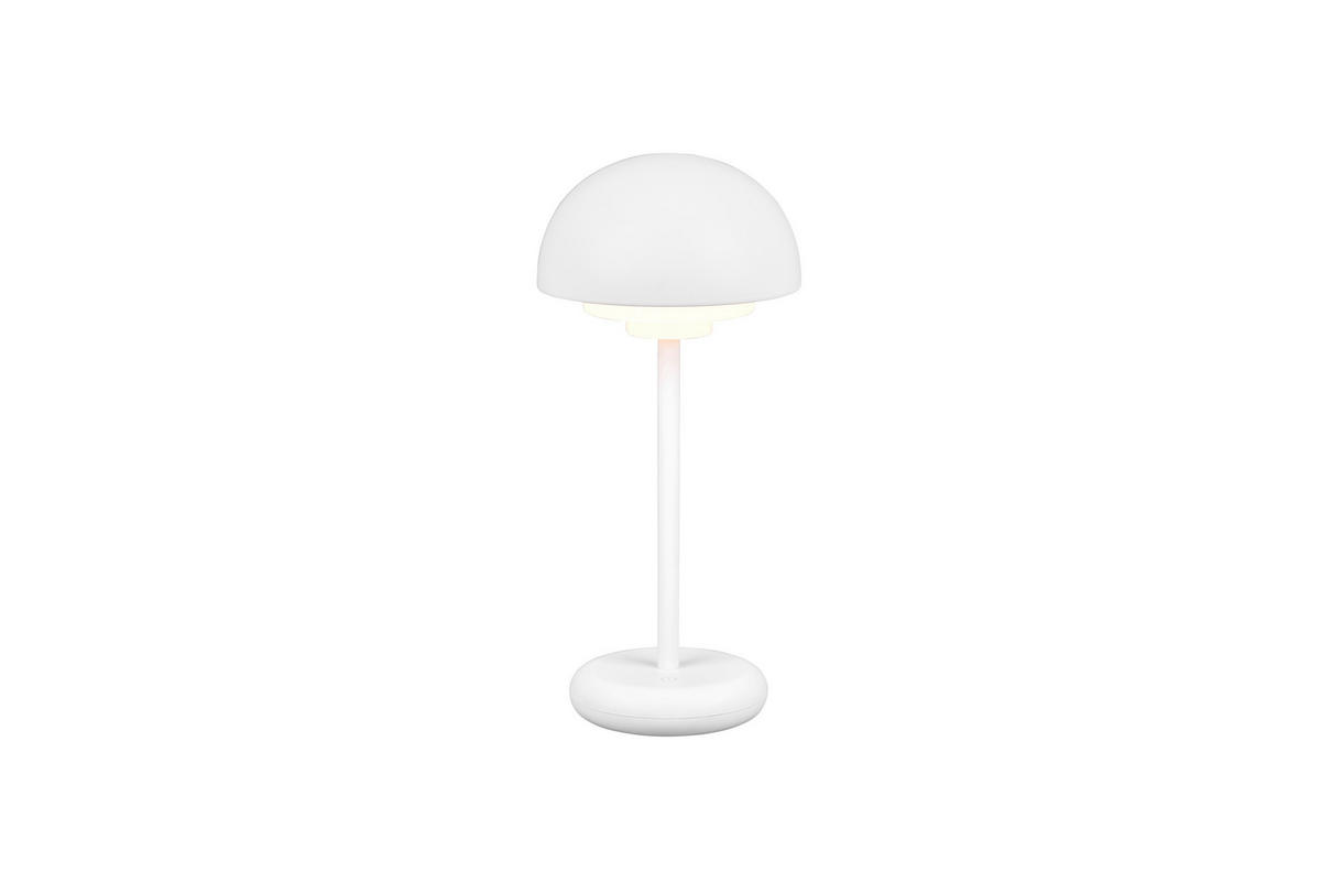 AKKU-TISCHLEUCHTE Elliot 13,5/30 cm  - Weiß, KONVENTIONELL, Kunststoff (13,5/30cm)