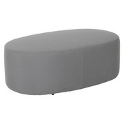LOUNGEHOCKER - Schwarz/Grau, Design, Textil/Metall (106/37/64cm) - Ambia Garden