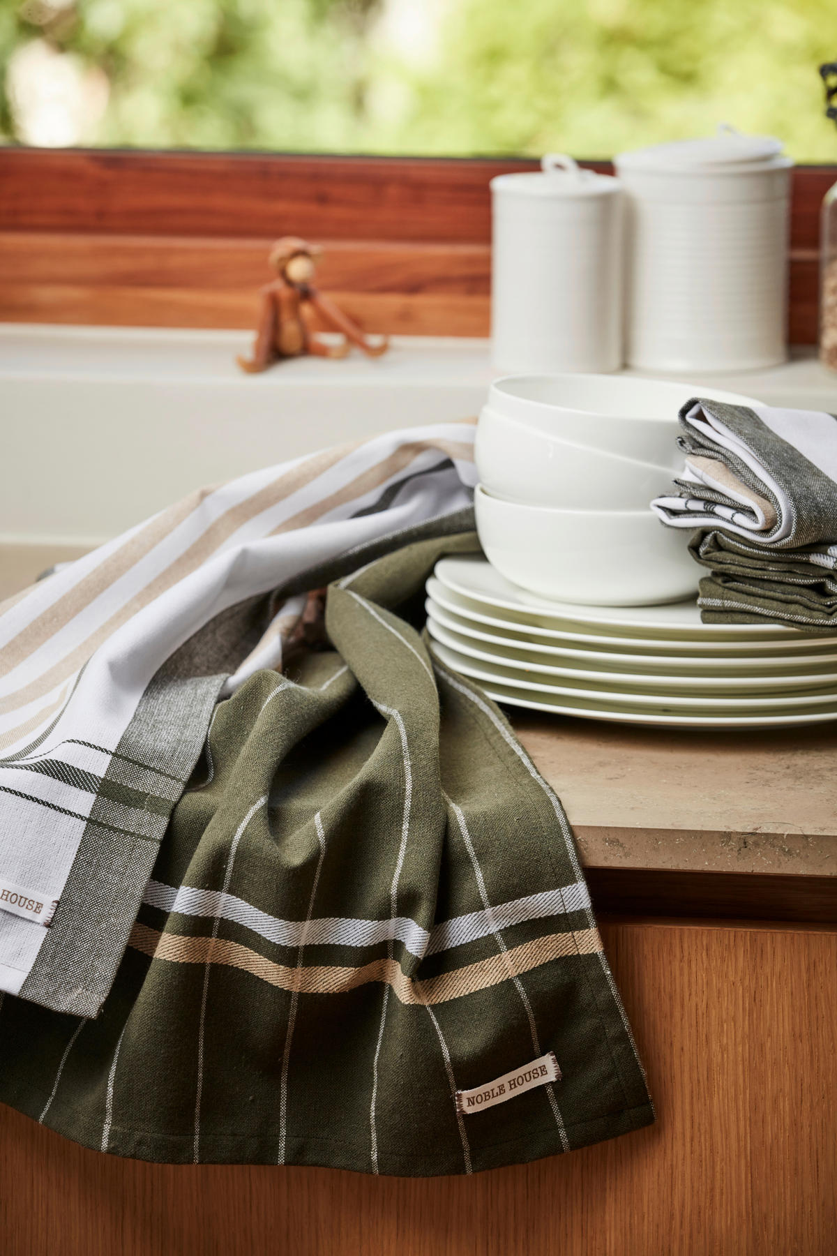 DISKHANDDUK mörkgrön  - mörkgrön, Basics, textil (50/70cm)