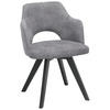 STOLICA S NASLONOM ZA RUKE  siva, crna  drvo, tekstil      - siva/crna, Design, drvo/tekstil (53/81/60cm) - Venda