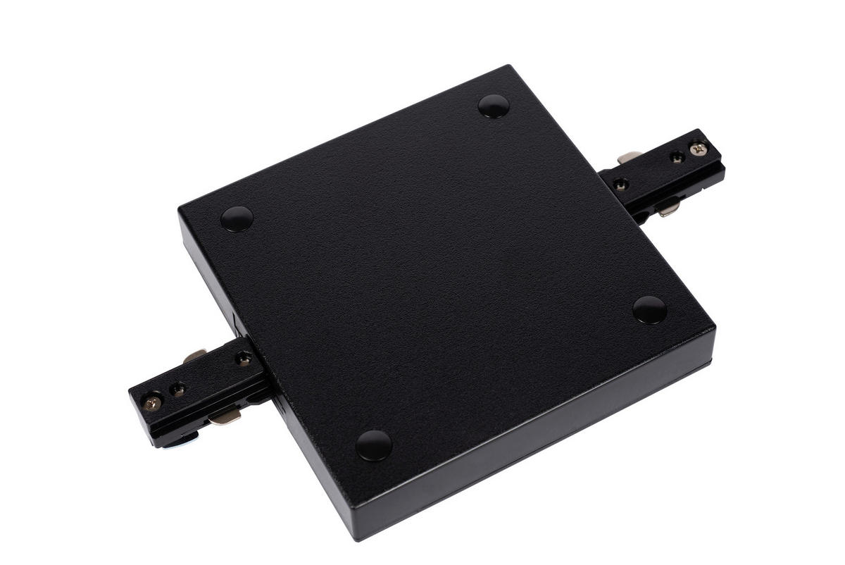 SCHIENENSYSTEM Track 200/16.5/7.5 cm  - Schwarz, Design, Metall (200/16.5/7.5cm) - Lucide