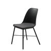 STOL  - svart/grå, Design, metall/textil (47/83/54cm) - Best Price