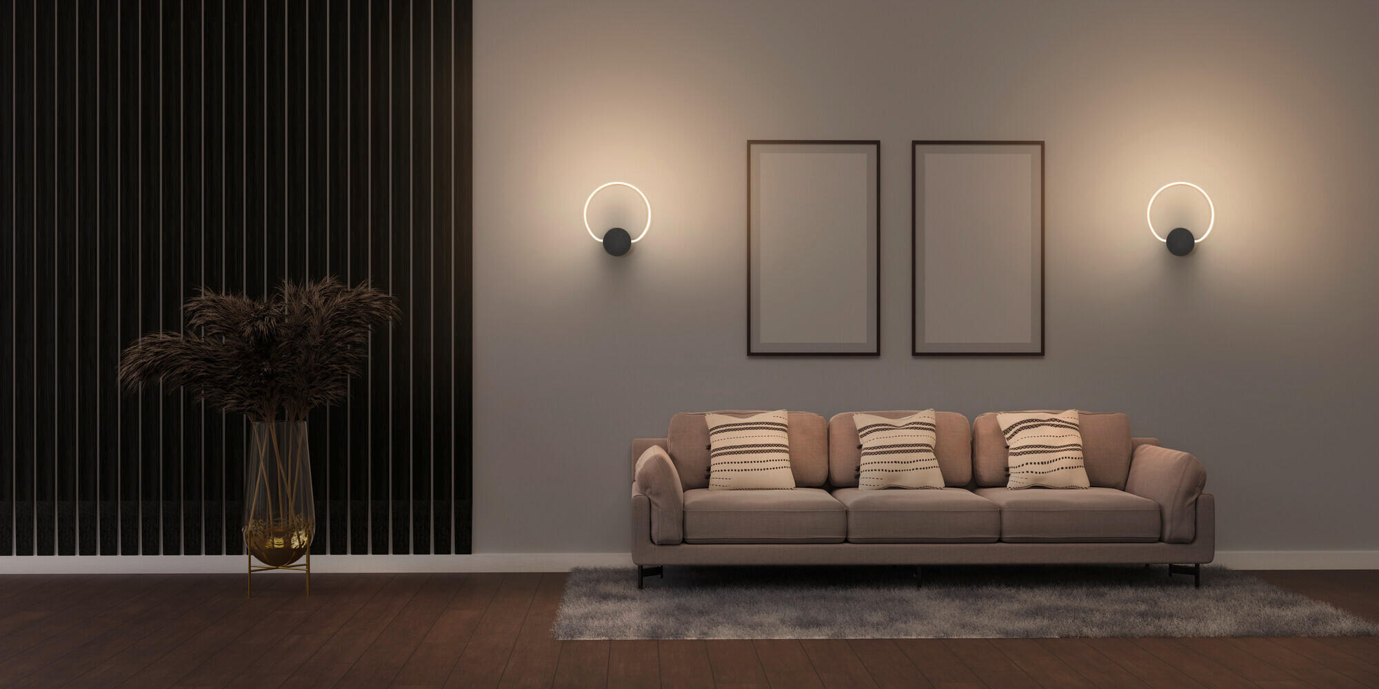 LED-WANDLEUCHTE 36,7/3,9/41,9 cm   - Dunkelgrau, KONVENTIONELL, Kunststoff (36,7/3,9/41,9cm) - Ledvance