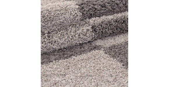 HOCHFLORTEPPICH 80/80 cm Gala  - Taupe, Design, Textil (80/80cm) - Novel