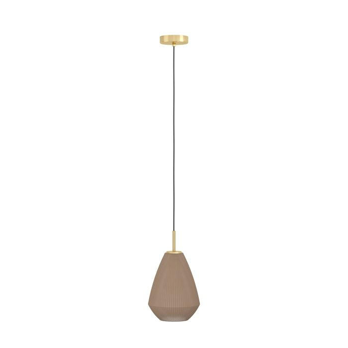 HÄNGELEUCHTE 20/110 cm    - Sandfarben/Messingfarben, Basics, Glas/Metall (20/110cm) - Eglo