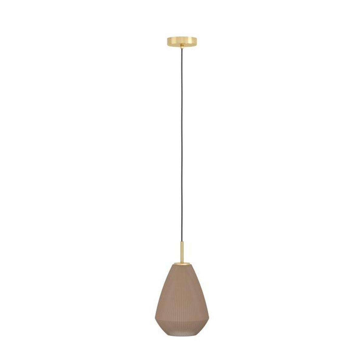 HÄNGELEUCHTE 20/110 cm    - Sandfarben/Messingfarben, Basics, Glas/Metall (20/110cm) - Eglo