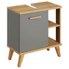 WASCHBECKENUNTERSCHRANK 60,5/65,0/33,0 cm  - Eichefarben/Grau, KONVENTIONELL, Holzwerkstoff (60,5/65,0/33,0cm) - Xora