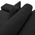 MEGASOFA Struktur, Bouclé Anthrazit  - Anthrazit/Schwarz, MODERN, Kunststoff/Textil (270/76/125cm) - Landscape