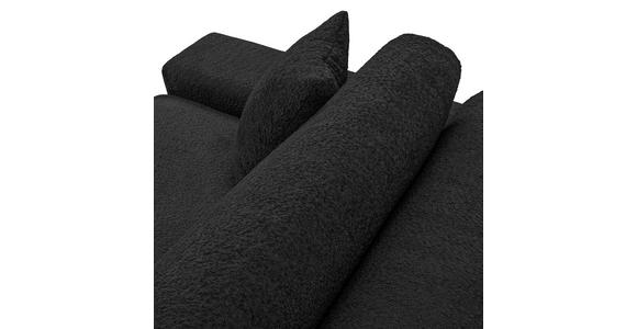 MEGASOFA Struktur, Bouclé Anthrazit  - Anthrazit/Schwarz, MODERN, Kunststoff/Textil (270/76/125cm) - Landscape