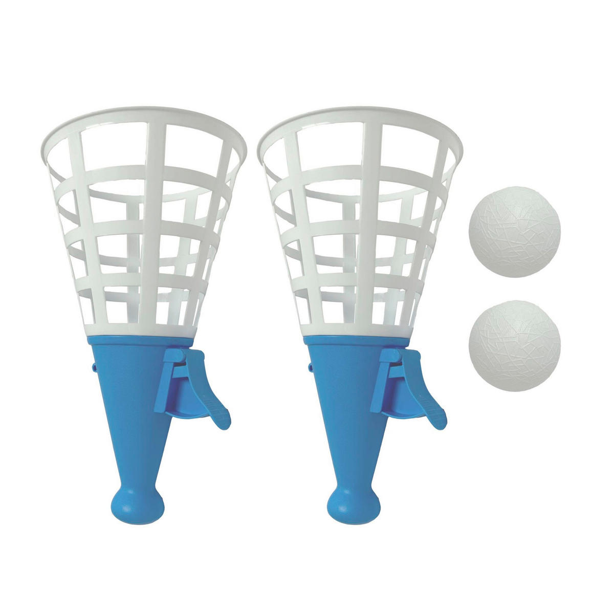 OUTDOORSPIEL XXL Fangballspiel  - Blau/Weiß, Basics, Kunststoff (20/34/20cm) - alldoro
