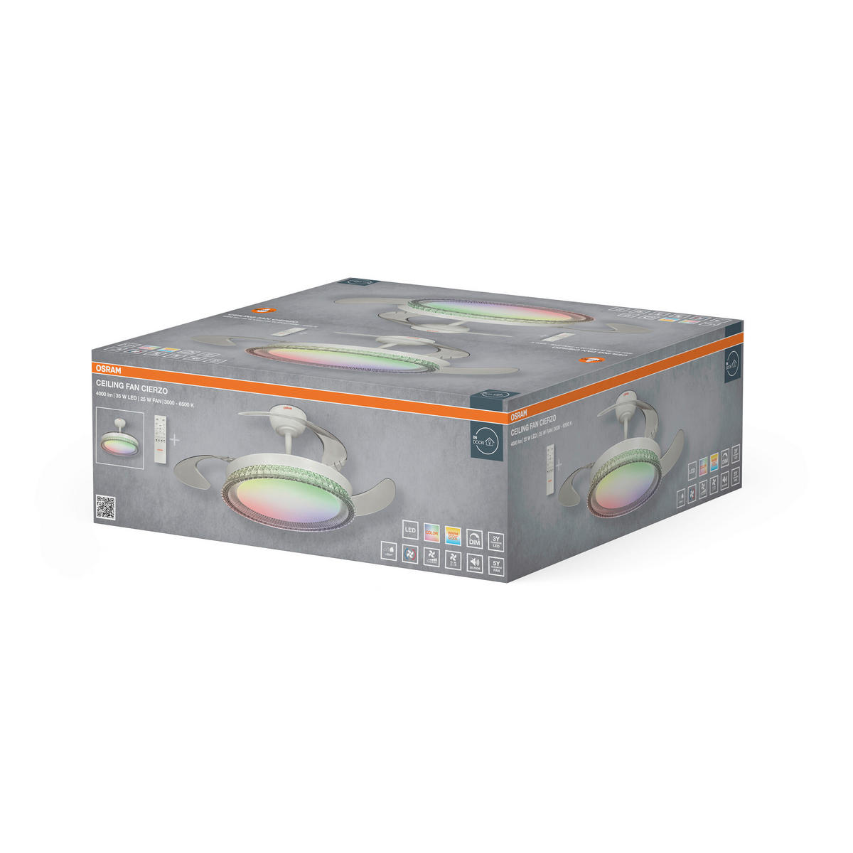 DECKENVENTILATOR - Design (122/35,3cm) - Osram