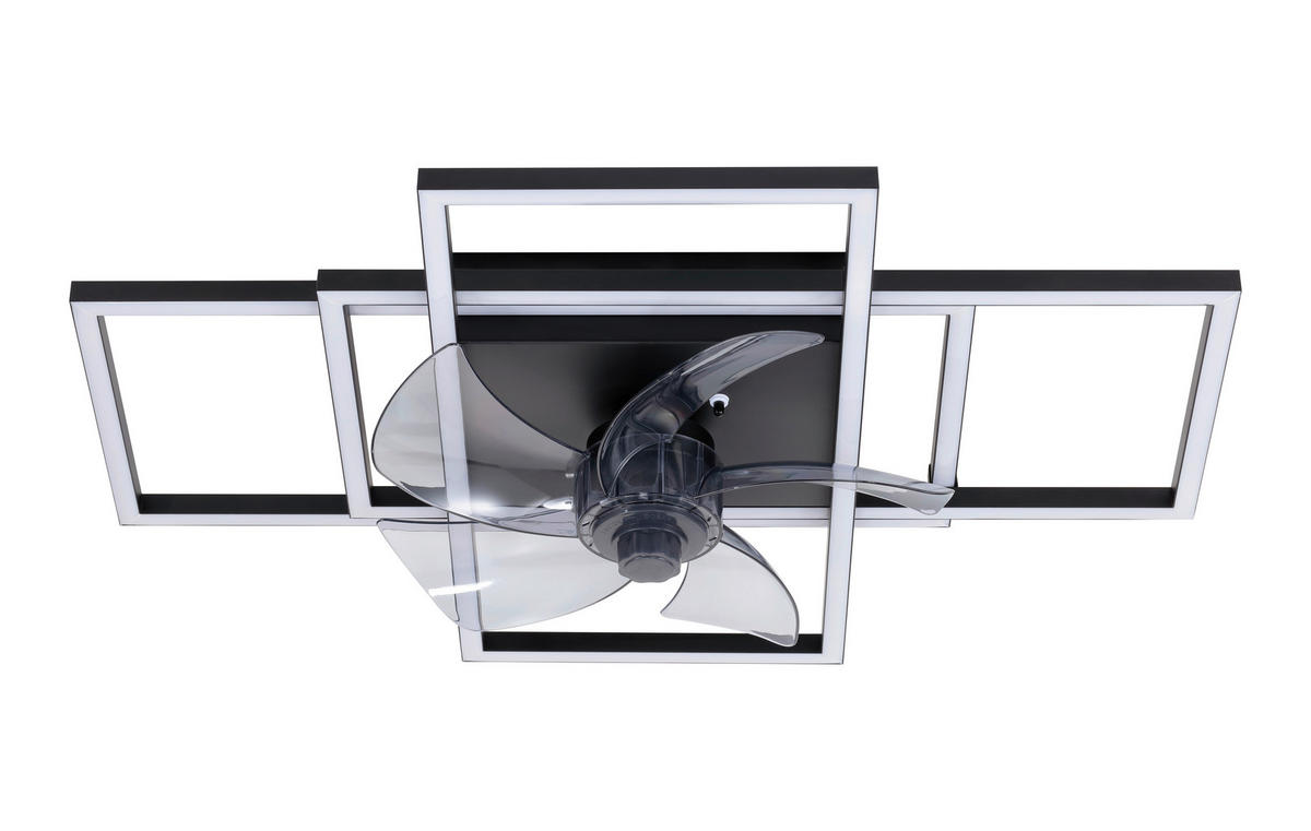 PLAFONSKI VENTILATOR - siva/crna, Osnovno, metal/plastika (54/42/12cm) - Mican
