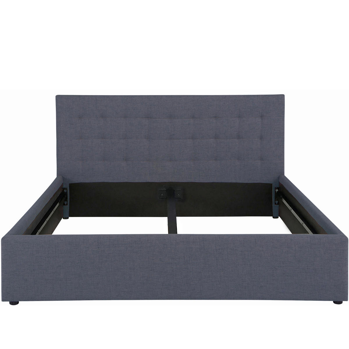 POLSTERBETT Anthrazit 180/200 cm  - Anthrazit/Schwarz, MODERN, Kunststoff/Textil (180/200cm) - MID.YOU