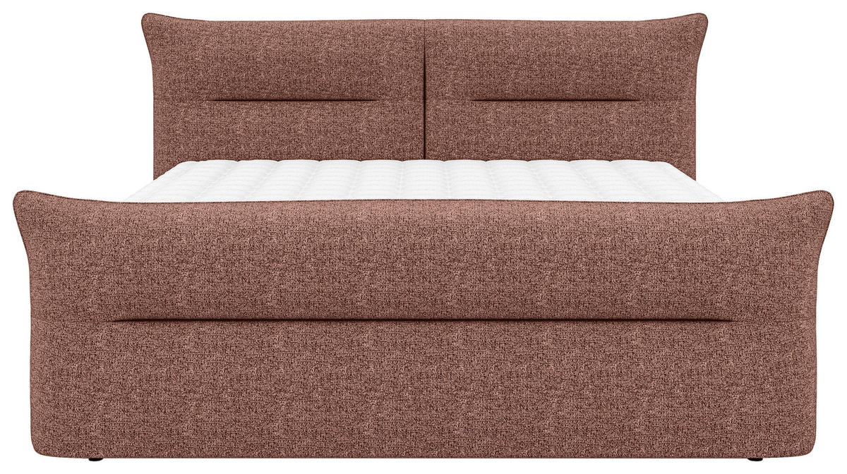 BOXSPRINGBETT 180/200 cm  in Rot  - Rot/Schwarz, Design, Kunststoff/Textil (180/200cm) - Chameo