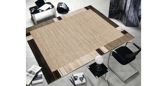 WEBTEPPICH 120/170 cm Palazzo Lobo Braun, Beige  - Beige/Braun, KONVENTIONELL, Textil (120/170cm) - Novel